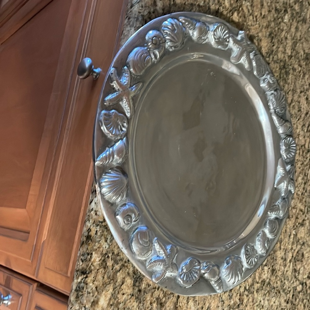 Pewter platter